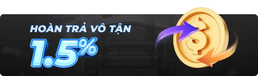hoàn trả vô tận 1.5%